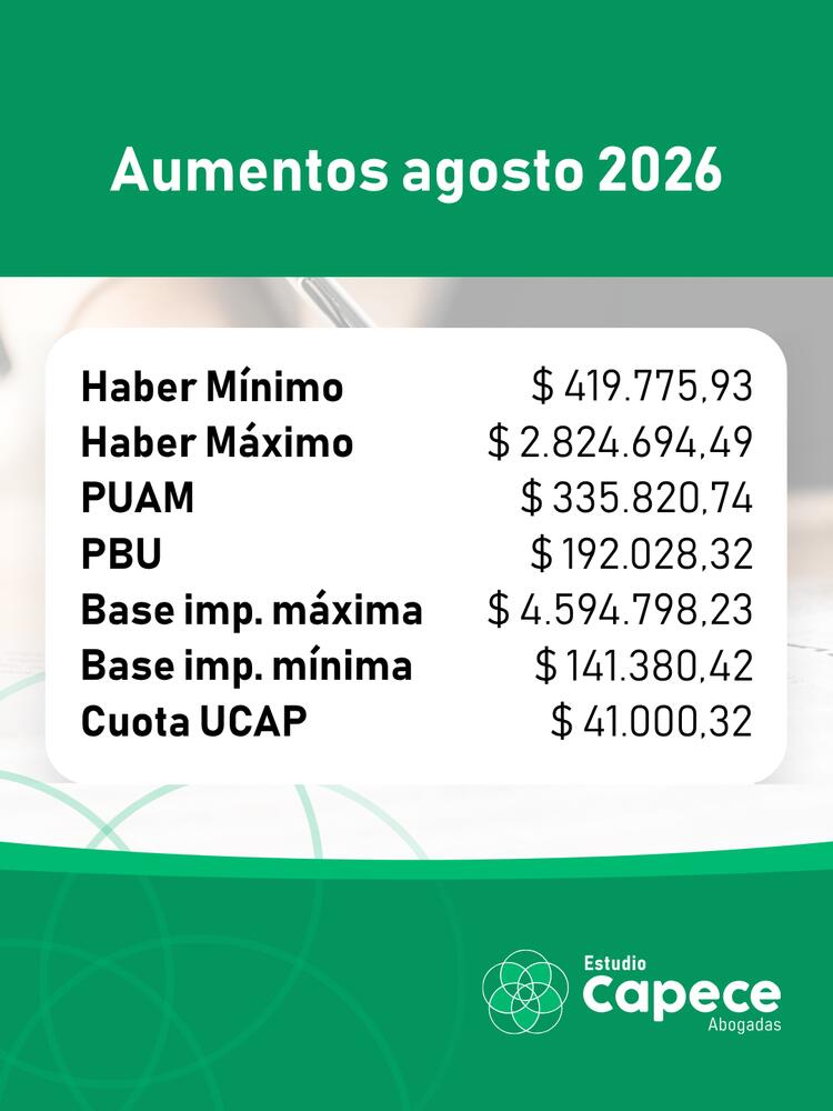 AUMENTOS AGOSTO 2026